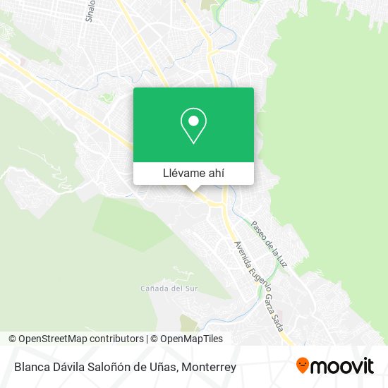 Mapa de Blanca Dávila Saloñón de Uñas