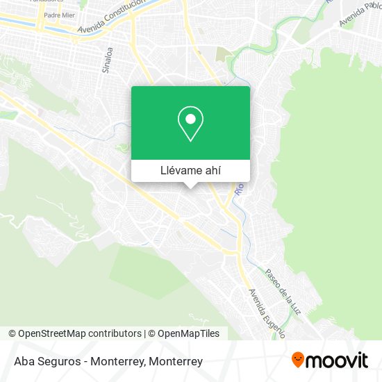 Mapa de Aba Seguros - Monterrey