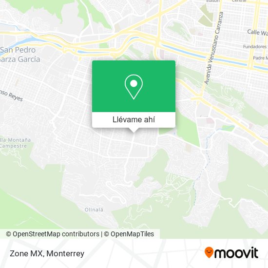 Mapa de Zone MX