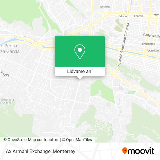 Mapa de Ax Armani Exchange