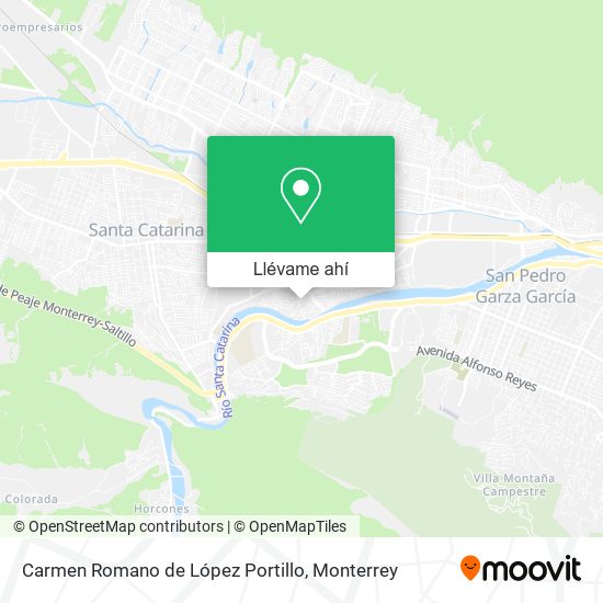 Mapa de Carmen Romano de López Portillo