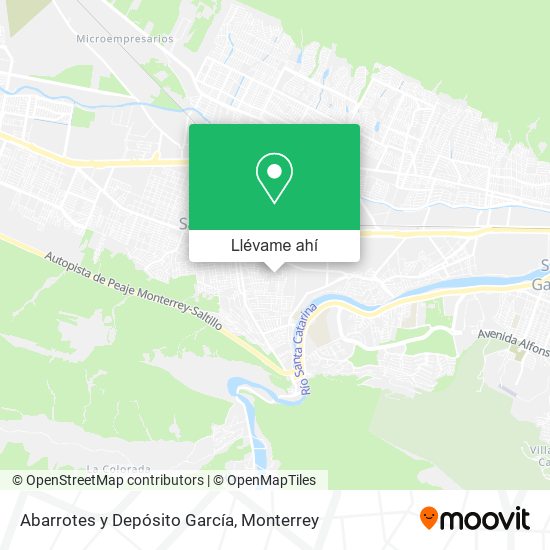 Mapa de Abarrotes y Depósito García