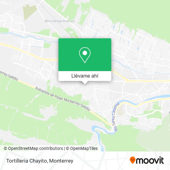 Mapa de Tortilleria Chayito