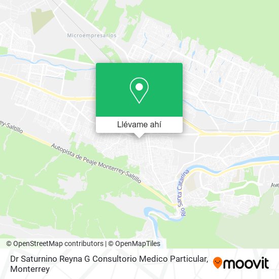 Mapa de Dr Saturnino Reyna G Consultorio Medico Particular