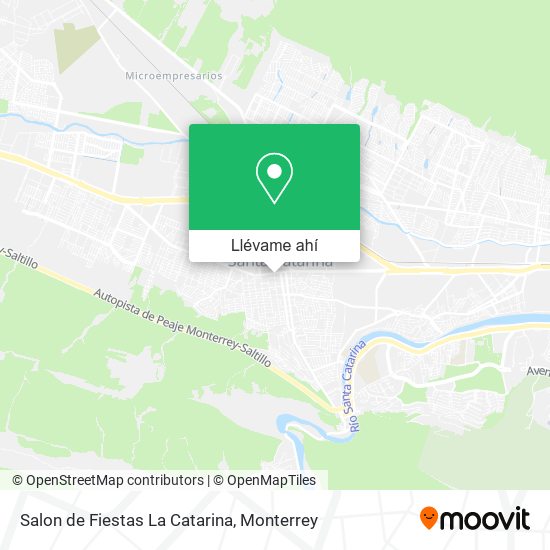 Mapa de Salon de Fiestas La Catarina