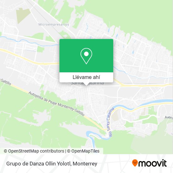 Mapa de Grupo de Danza Ollin Yolotl