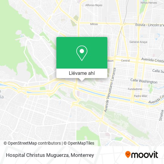 Mapa de Hospital Christus Muguerza