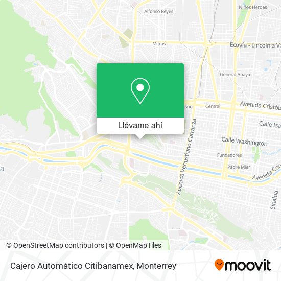 Mapa de Cajero Automático Citibanamex