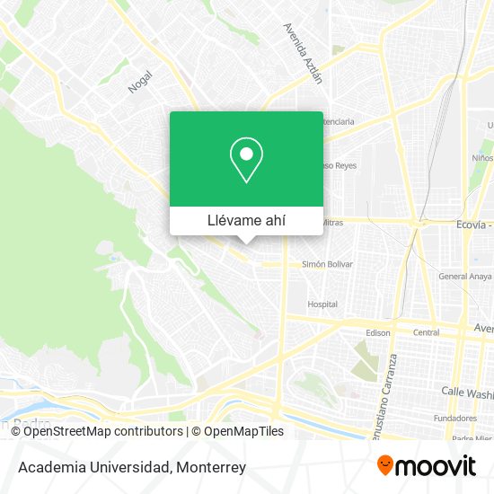 Mapa de Academia Universidad