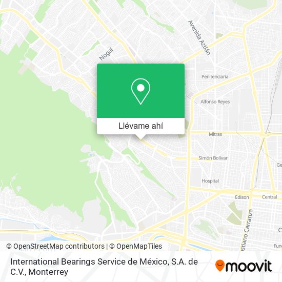 Mapa de International Bearings Service de México, S.A. de C.V.