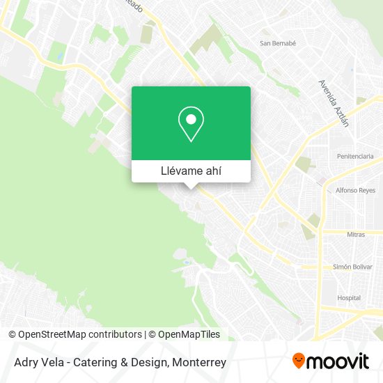 Mapa de Adry Vela - Catering & Design