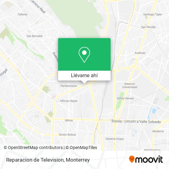 Mapa de Reparacion de Television