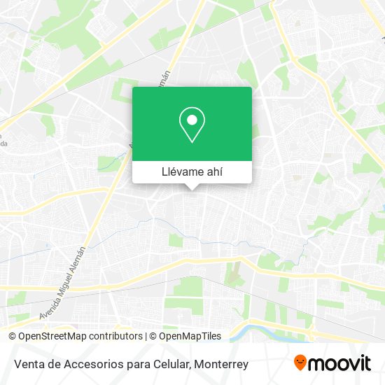 Mapa de Venta de Accesorios para Celular