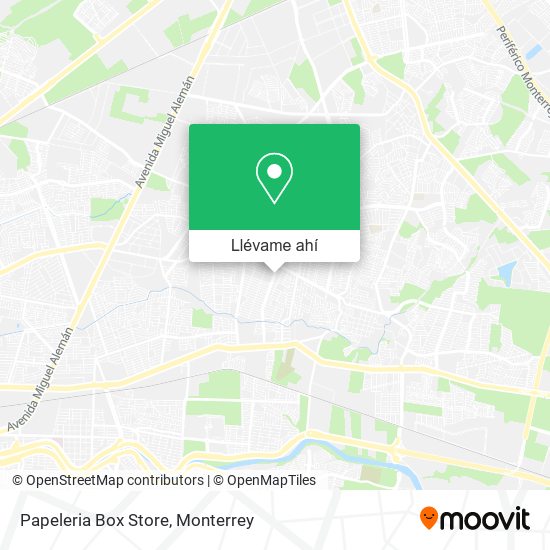 Mapa de Papeleria Box Store