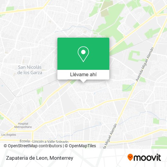 Mapa de Zapateria de Leon