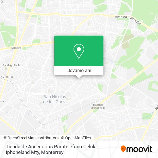 Mapa de Tienda de Accesorios Paratelefono Celular Iphoneland Mty