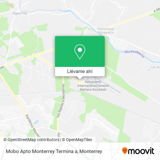 Mapa de Mobo Apto Monterrey Termina a
