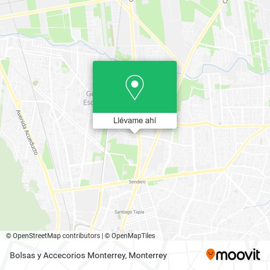 Mapa de Bolsas y Accecorios Monterrey