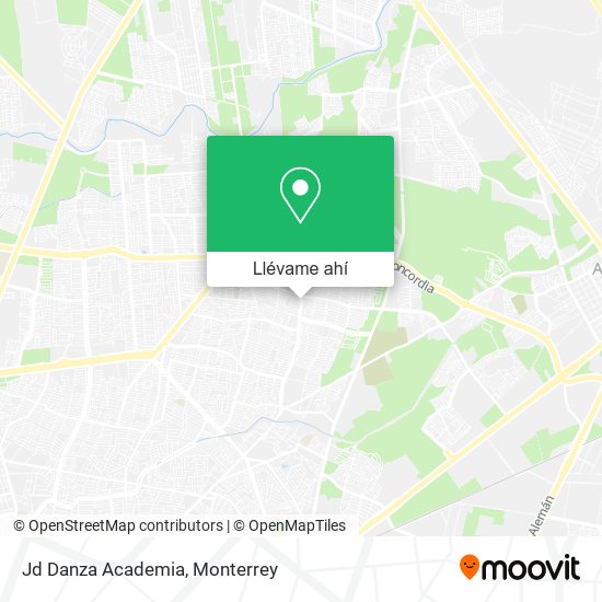 Mapa de Jd Danza Academia