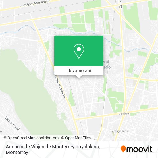 Mapa de Agencia de Viajes de Monterrey Royalclass