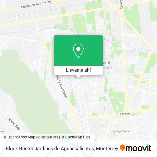 Mapa de Block Buster Jardines de Aguascalientes