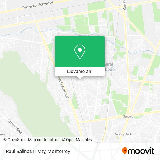 Mapa de Raul Salinas II Mty