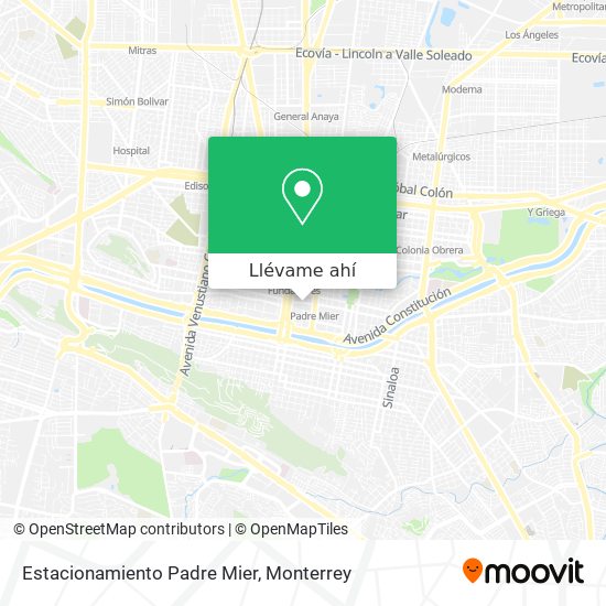 Cómo llegar a Estacionamiento Padre Mier en Monterrey en Autobús o  Metrorrey?
