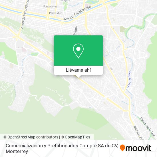 Mapa de Comercialización y Prefabricados Compre SA de CV