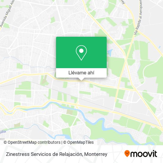 Mapa de Zinestress Servicios de Relajación