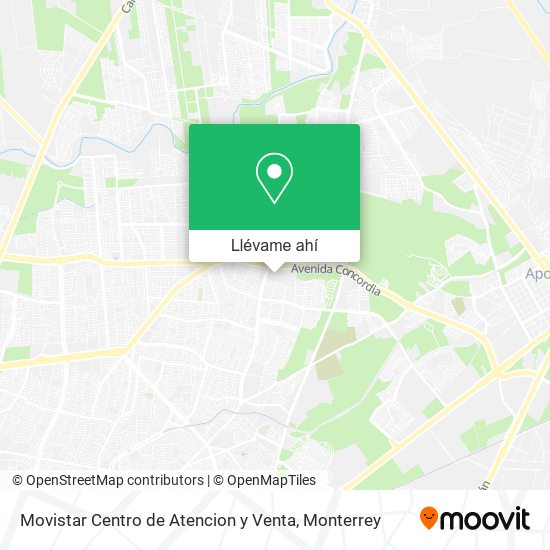 Mapa de Movistar Centro de Atencion y Venta