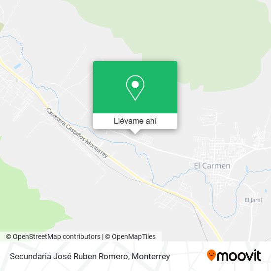 Mapa de Secundaria José Ruben Romero