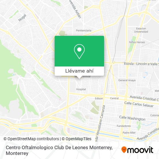 Cómo llegar a Centro Oftalmologico Club De Leones Monterrey en Autobús?