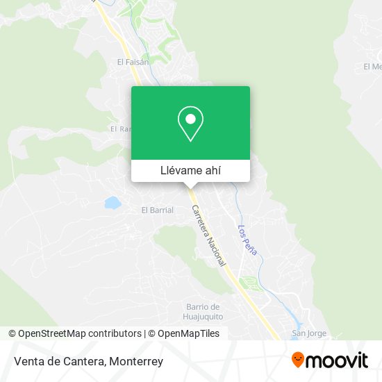 Mapa de Venta de Cantera