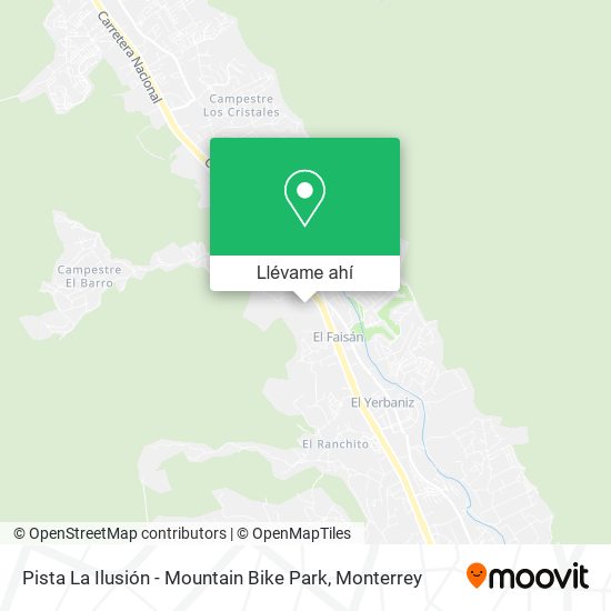 Mapa de Pista La Ilusión - Mountain Bike Park