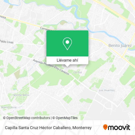 Mapa de Capilla Santa Cruz Héctor Caballero