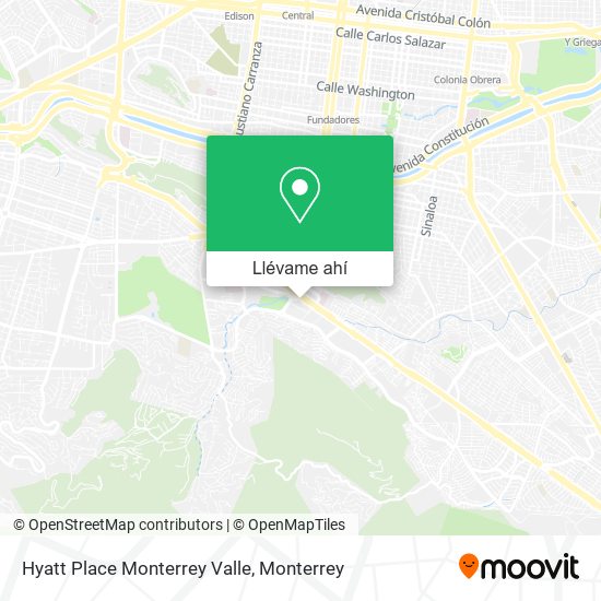 Mapa de Hyatt Place Monterrey Valle