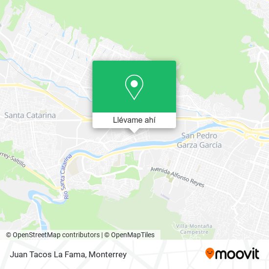 Mapa de Juan Tacos La Fama