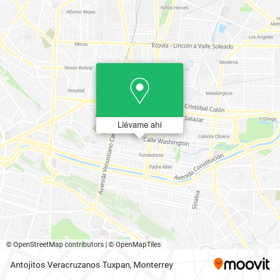 Mapa de Antojitos Veracruzanos Tuxpan