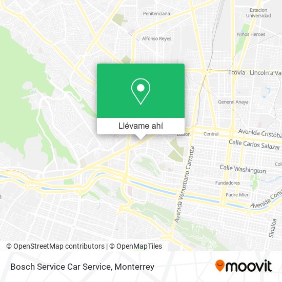 Mapa de Bosch Service Car Service