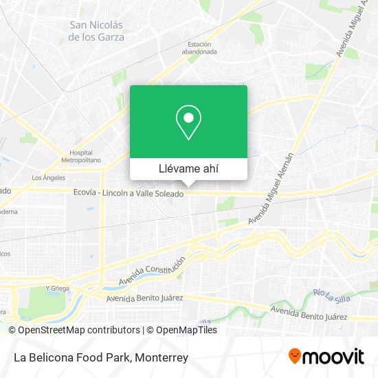Mapa de La Belicona Food Park