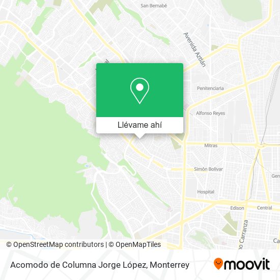 Mapa de Acomodo de Columna Jorge López