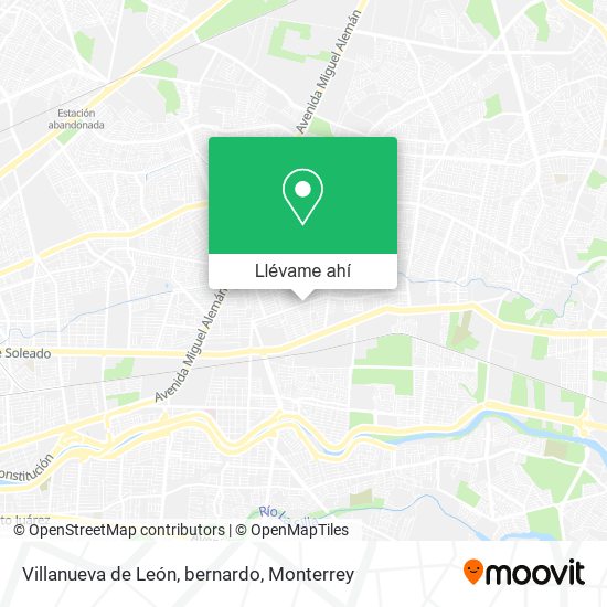Mapa de Villanueva de León, bernardo