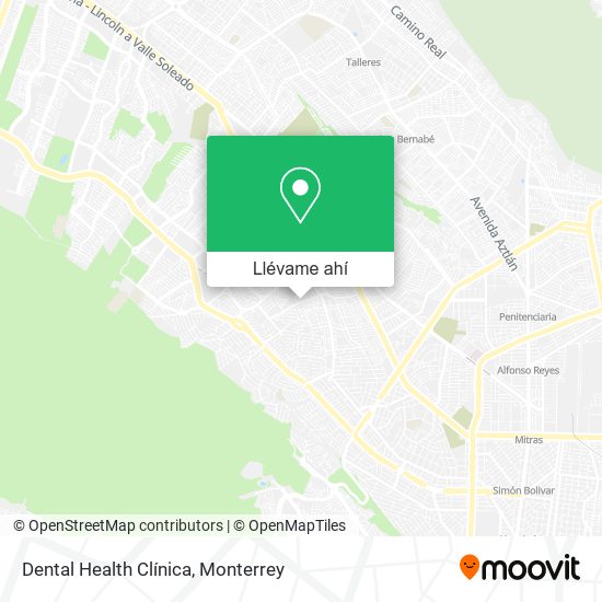 Mapa de Dental Health Clínica