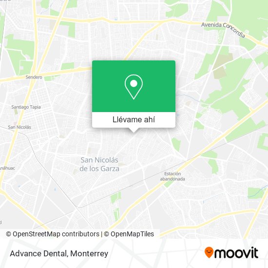 Mapa de Advance Dental