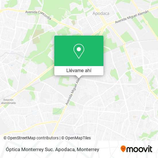 Mapa de Óptica Monterrey Suc. Apodaca