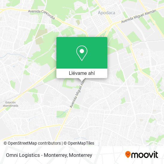 Mapa de Omni Logistics - Monterrey