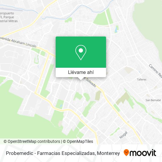 Mapa de Probemedic - Farmacias Especializadas