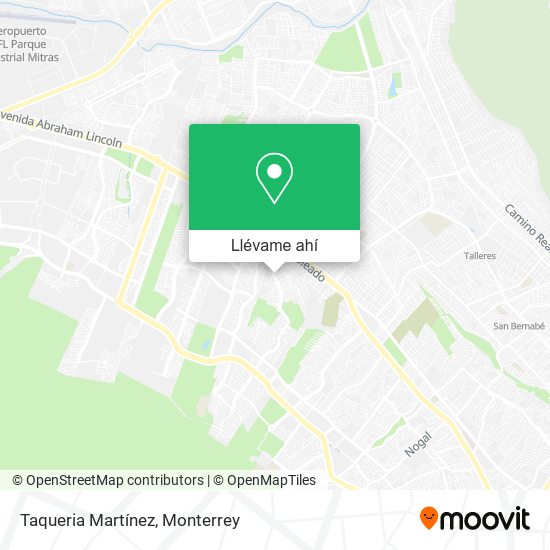 Mapa de Taqueria Martínez