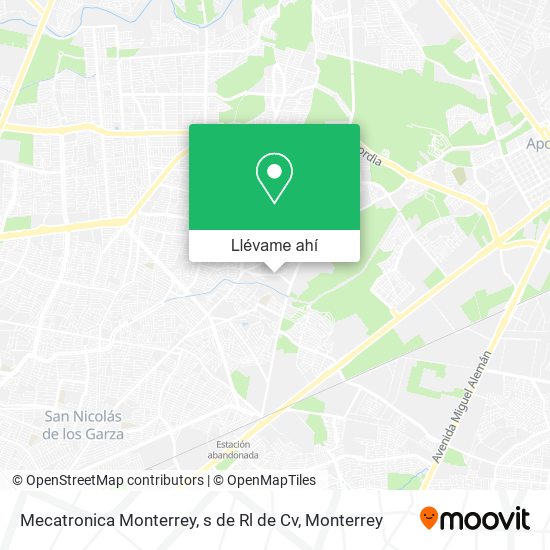 Mapa de Mecatronica Monterrey, s de Rl de Cv