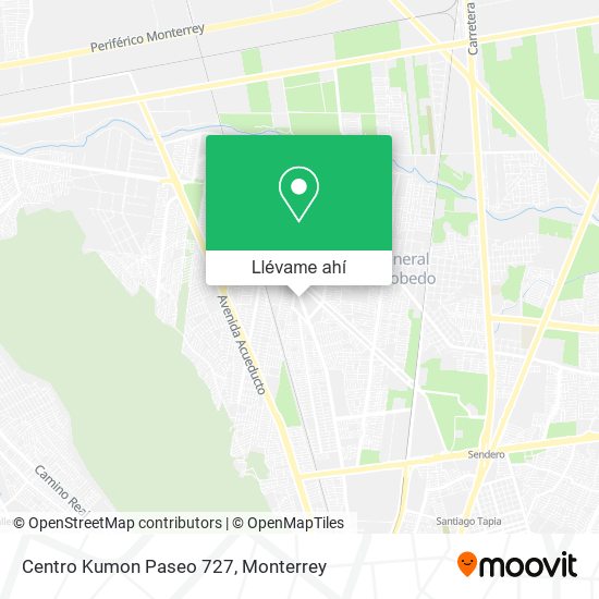 Mapa de Centro Kumon Paseo 727